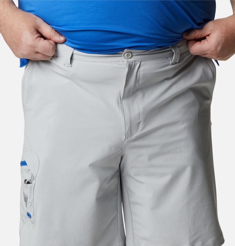 Men's Columbia PFG Terminal Tackle Shorts Light Grey | Plus Size CA-Q4C50
